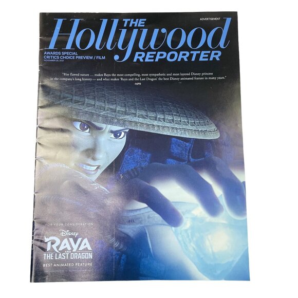 The Hollywood Reporter Magazine Nov 29 2021 Awards Special Raya Last Dragon u - Picture 1 of 1